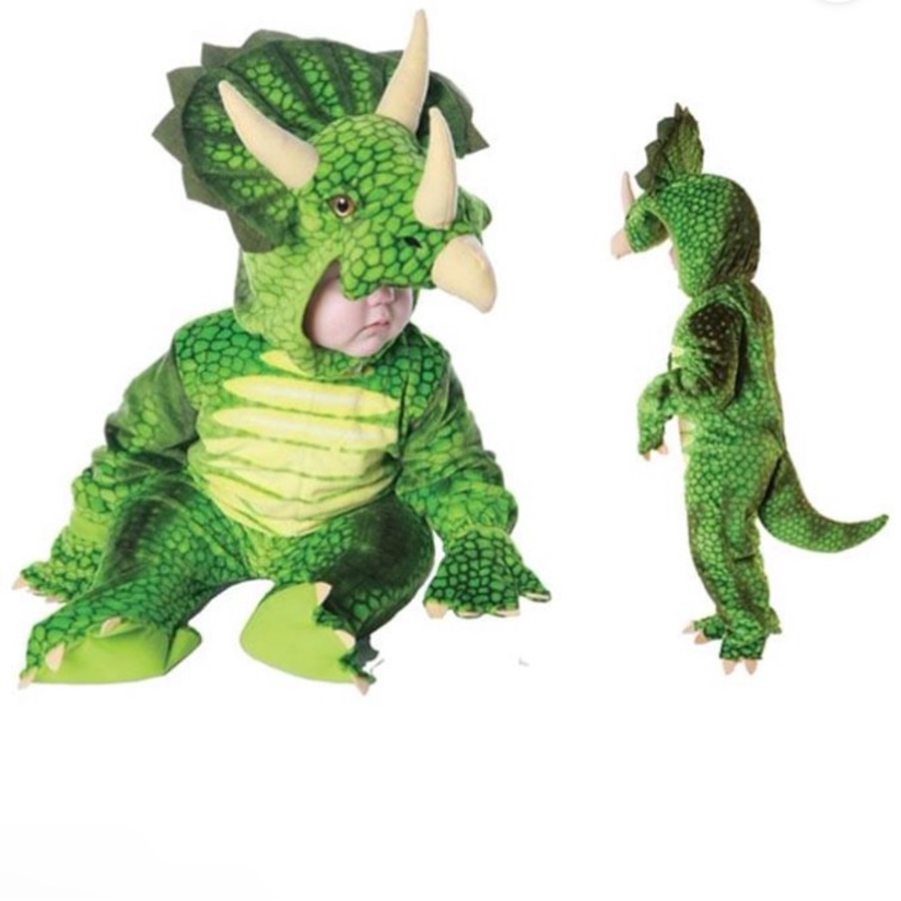 Kids Green Dinosaur Costume